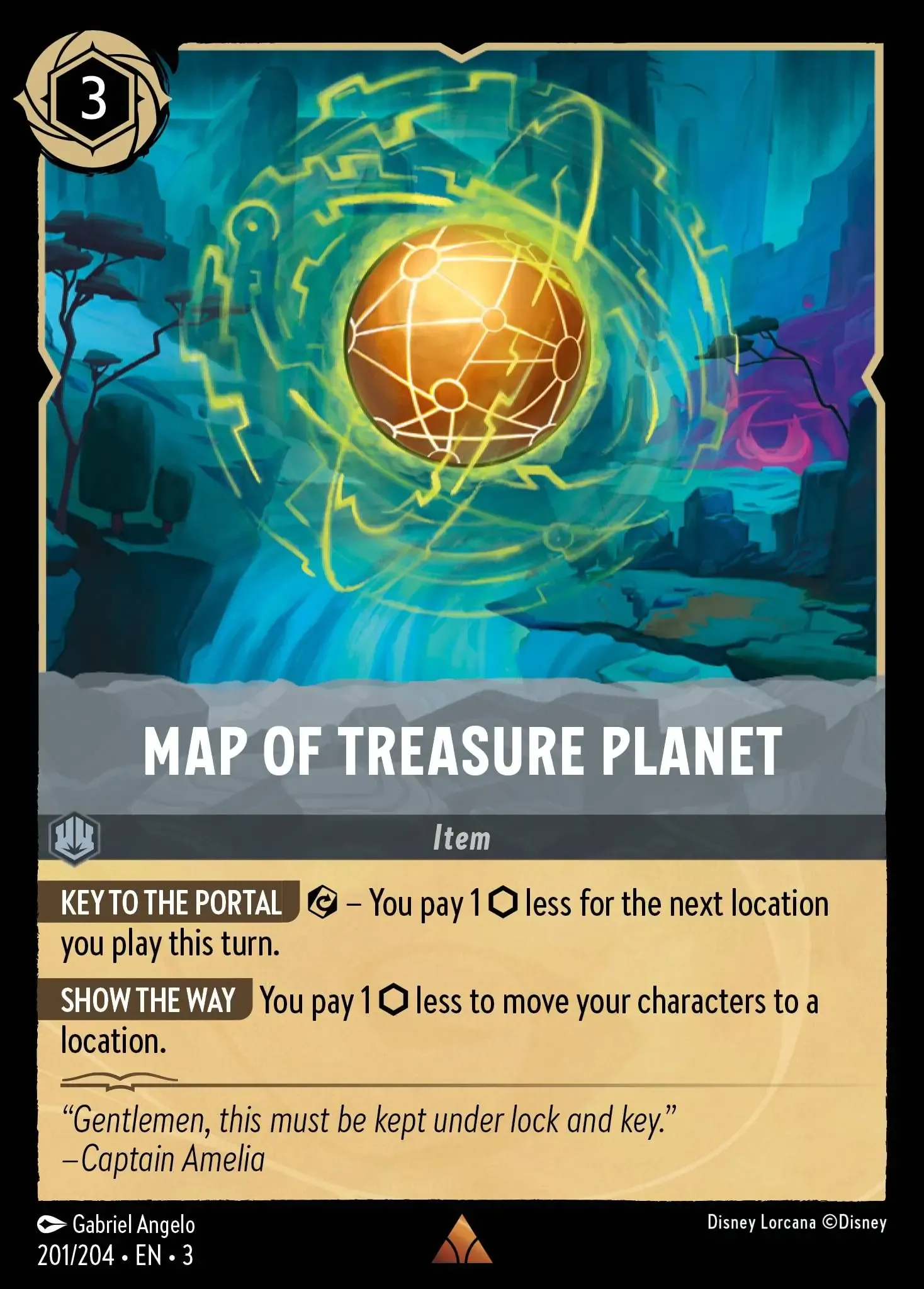 Map of Treasure Planet