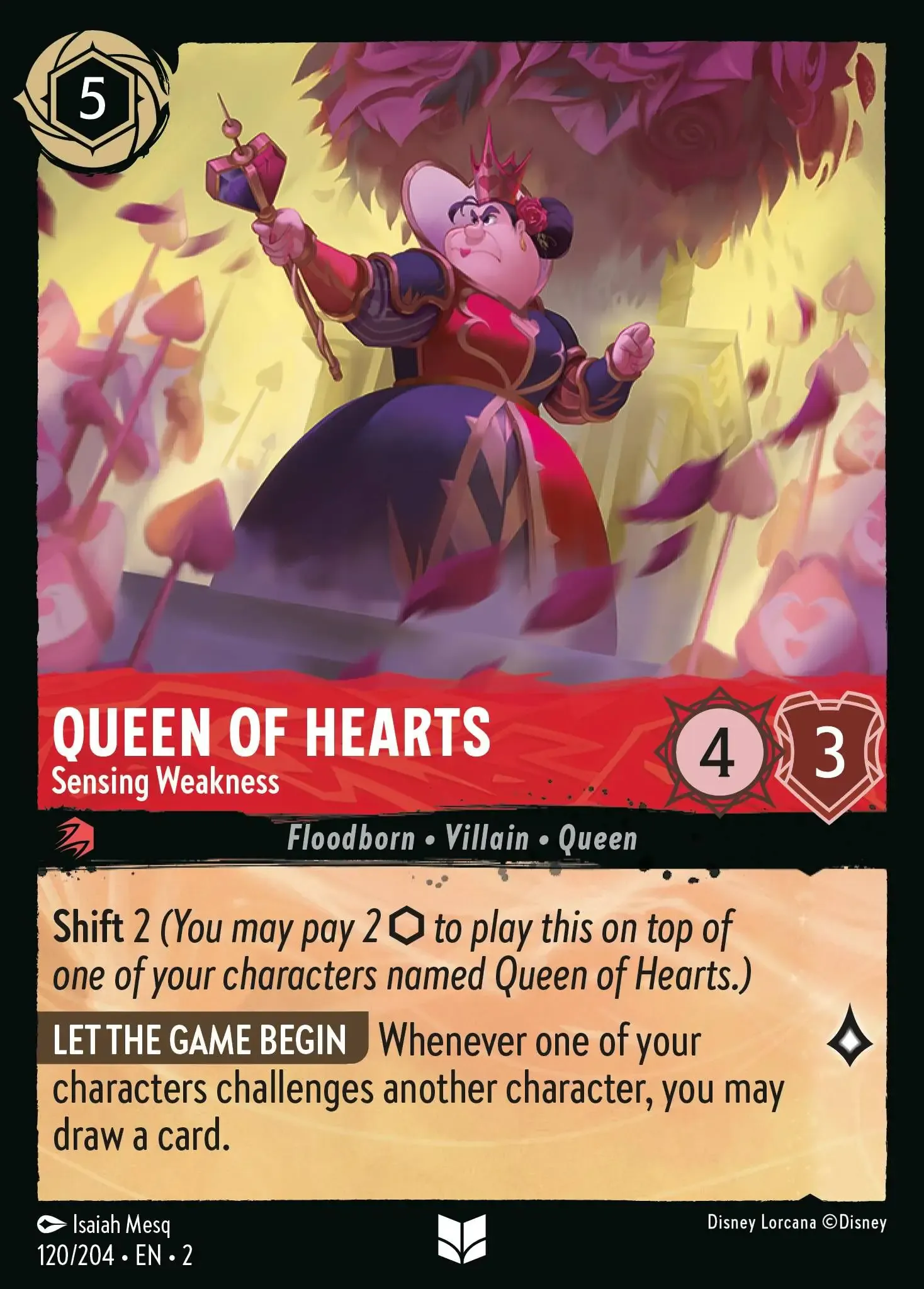 Queen Of Hearts - Sensing Weakness